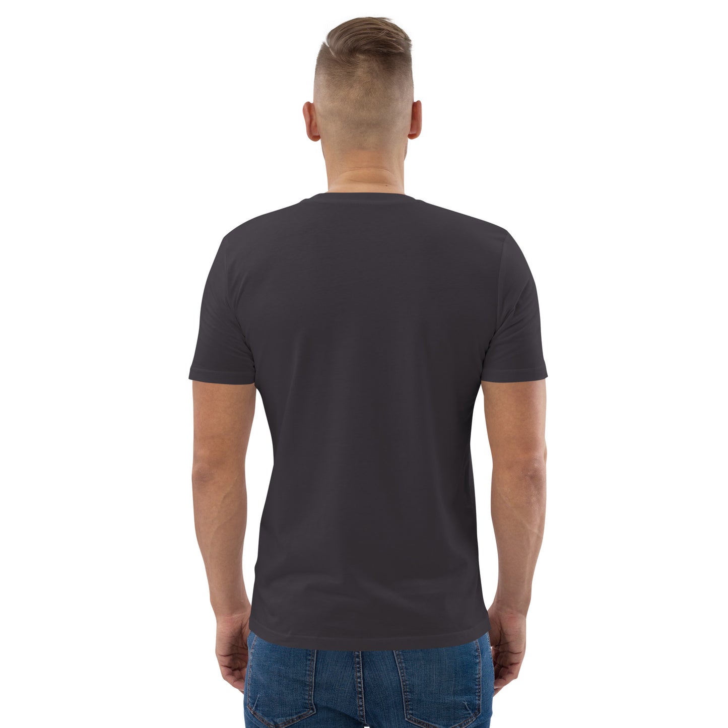 T-shirt homme en coton biologique logo gris clair (+3 couleurs)
