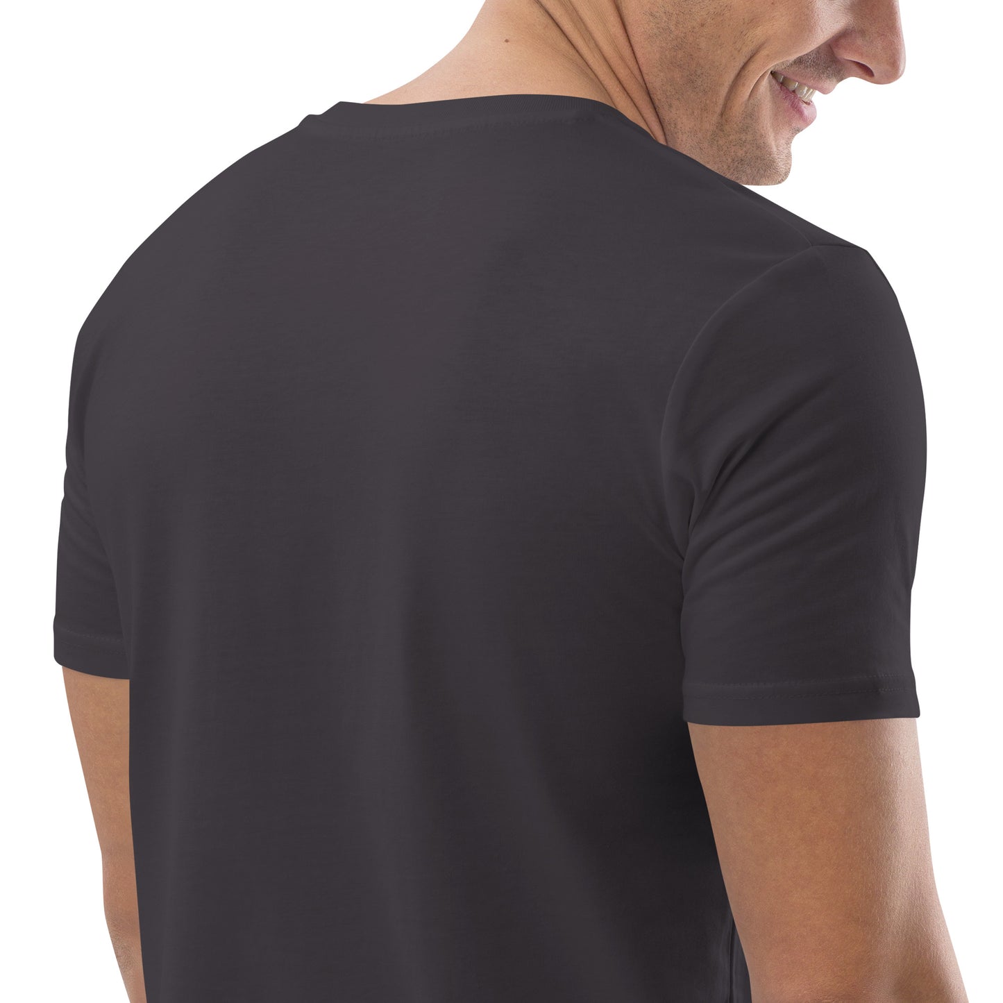 T-shirt homme en coton biologique logo gris clair (+3 couleurs)