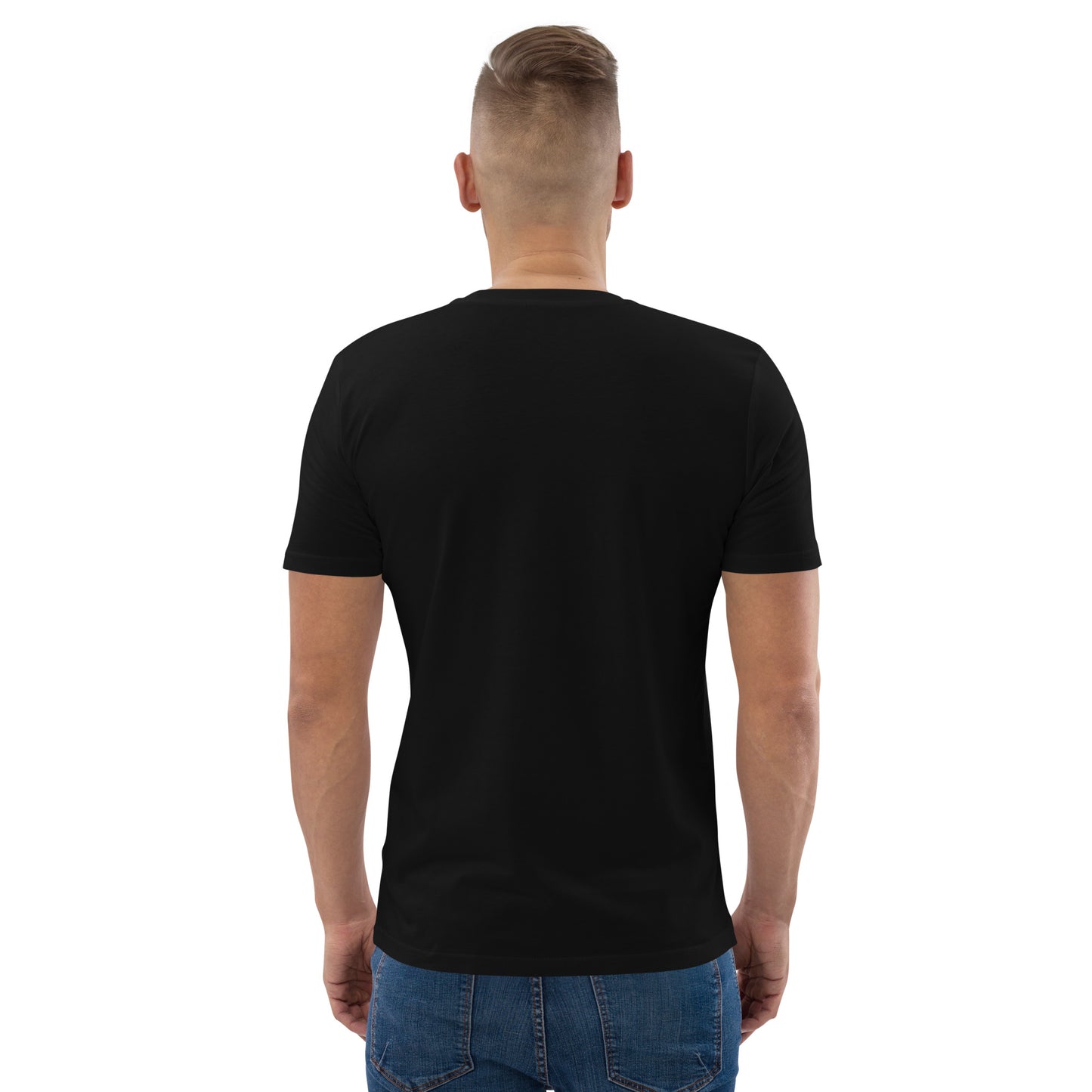 T-shirt homme en coton biologique logo gris clair (+3 couleurs)