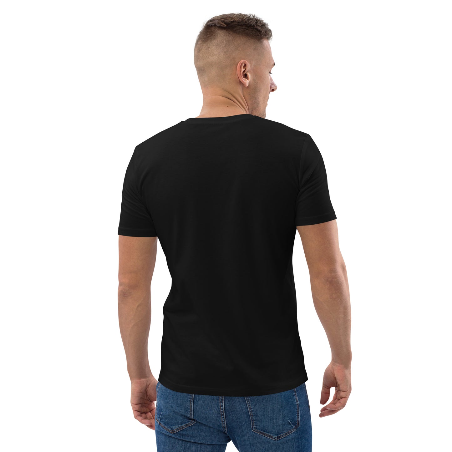 T-shirt homme en coton biologique logo gris clair (+3 couleurs)