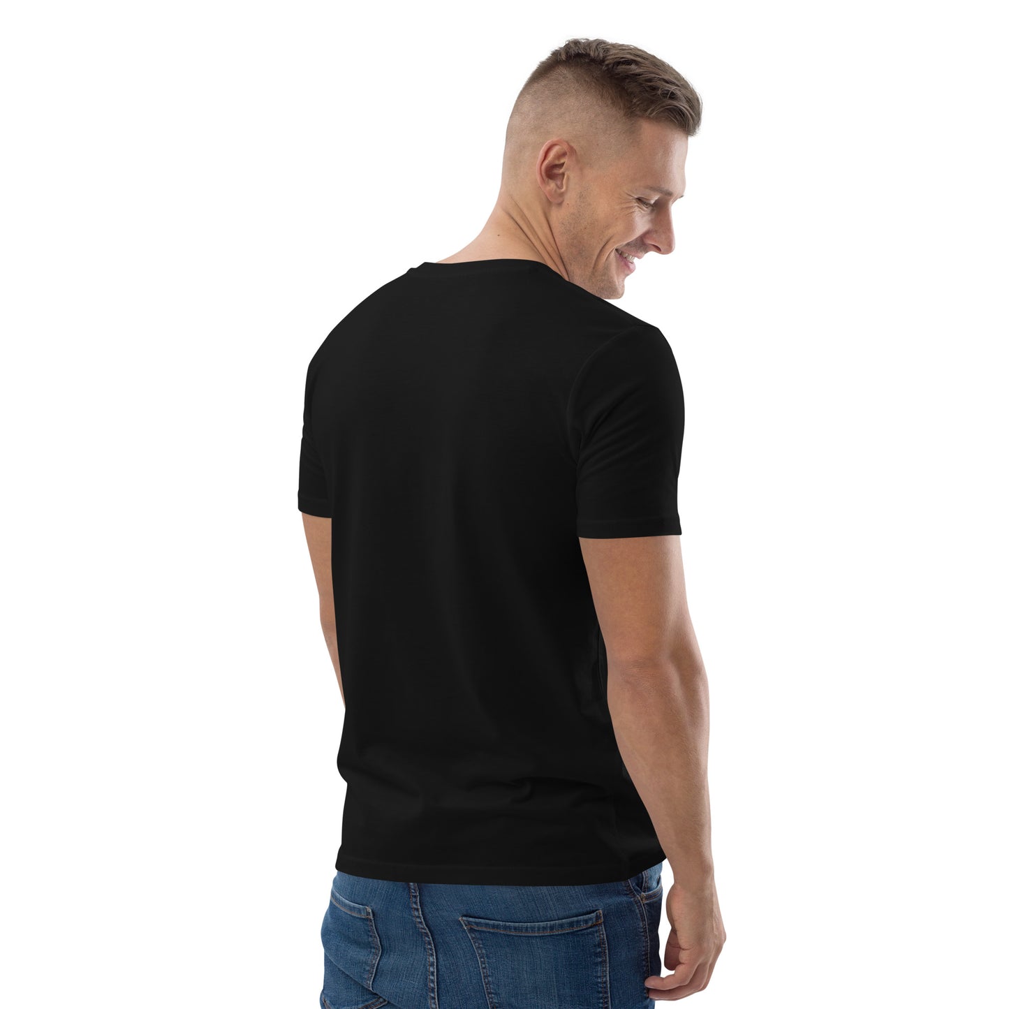 T-shirt homme en coton biologique logo gris clair (+3 couleurs)