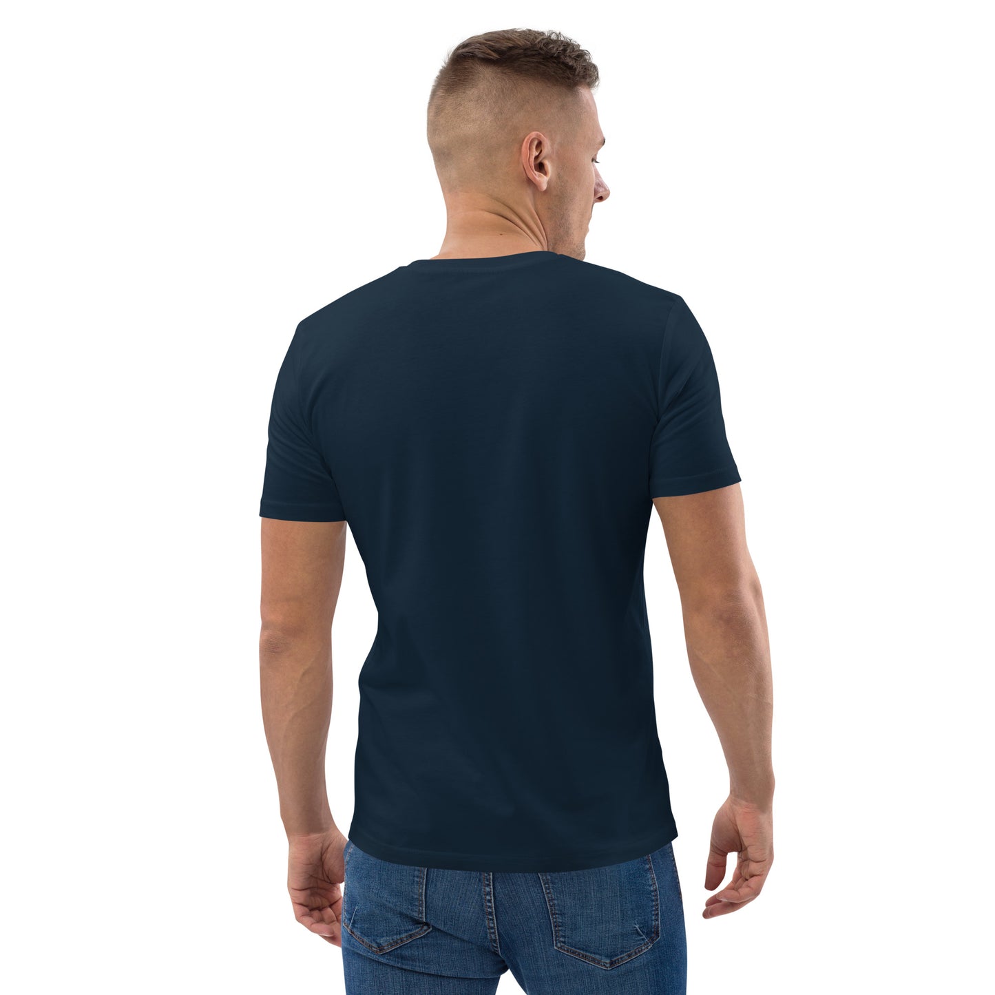 T-shirt homme en coton biologique logo gris clair (+3 couleurs)