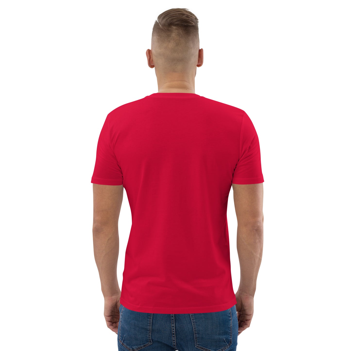 T-shirt homme en coton biologique logo gris clair (+3 couleurs)