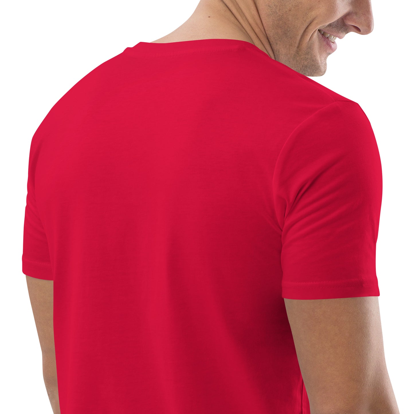 T-shirt homme en coton biologique logo gris clair (+3 couleurs)