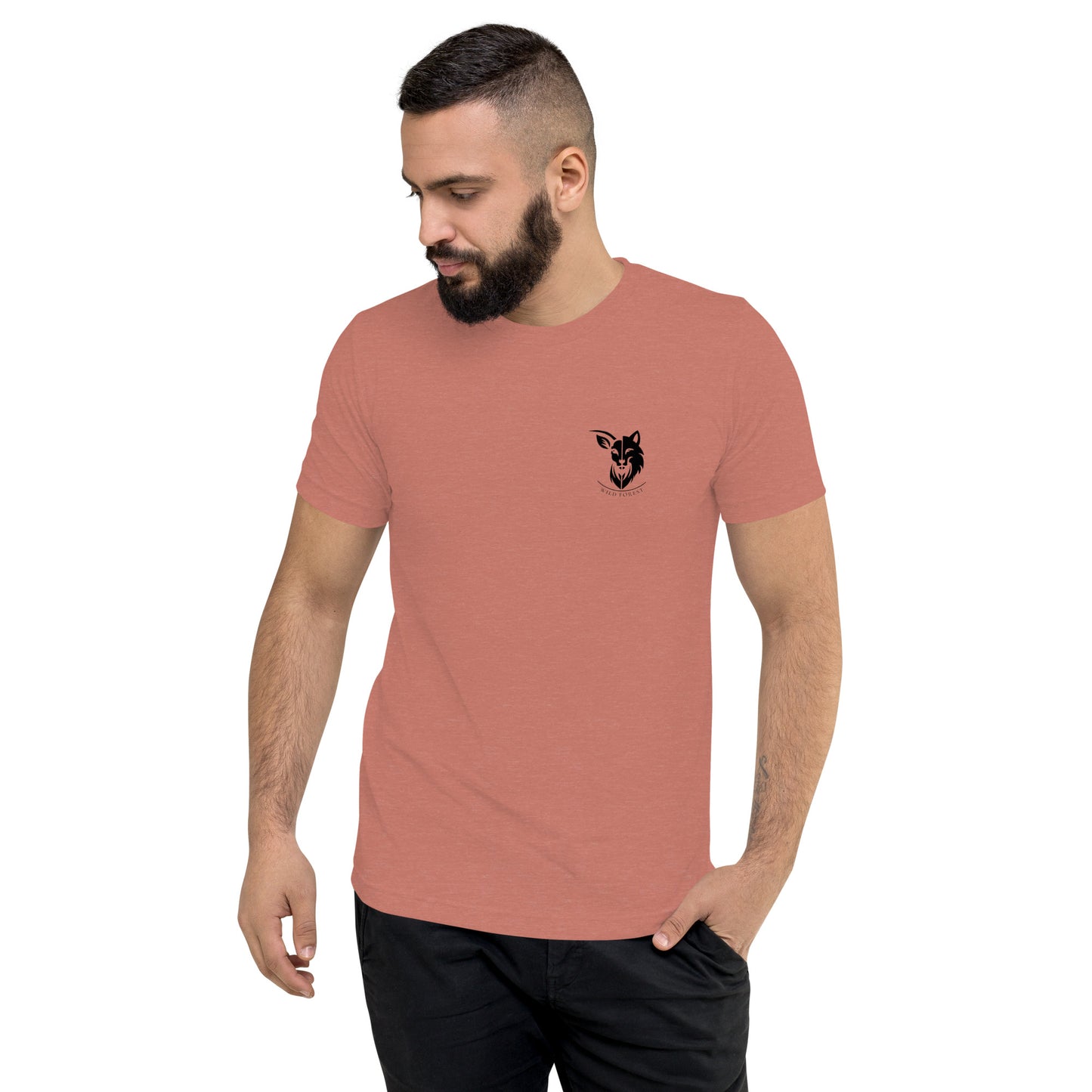 T-shirt homme à Manches Courtes logo noir (+4 couleurs)
