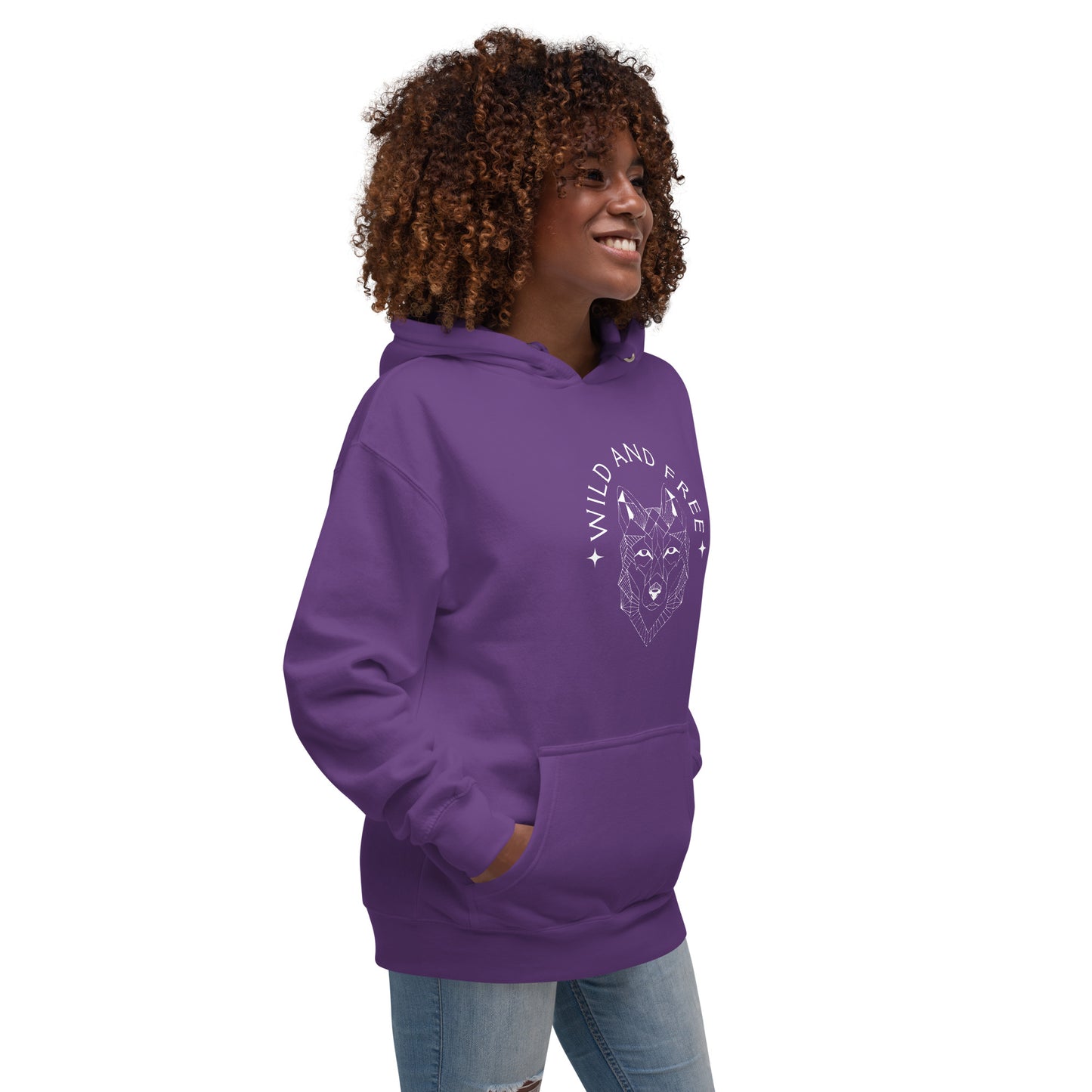 Sweat à Capuche Femme logo loup (+6 couleurs)