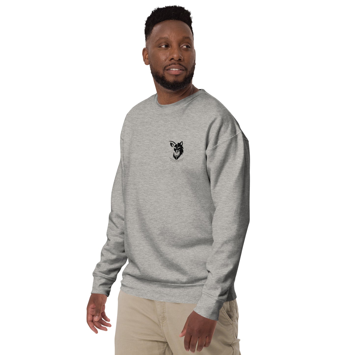 Sweatshirt homme premium logo noir (+1 couleur)