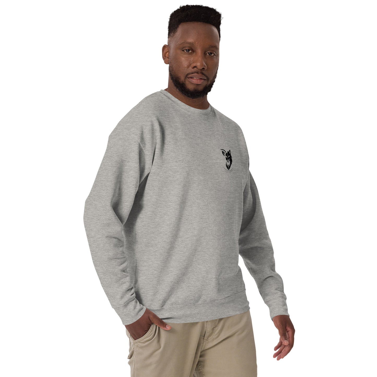 Sweatshirt homme premium logo noir (+1 couleur)